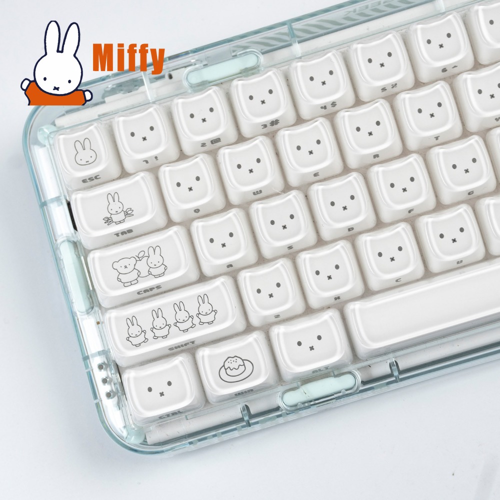 Gaming Accessories Aesthetic - Teclas Kawaii Miffy, teclas con forma