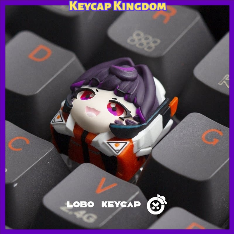 Gaming Accessories Aesthetic - Teclas Artesanales de Resina OW Kiriko