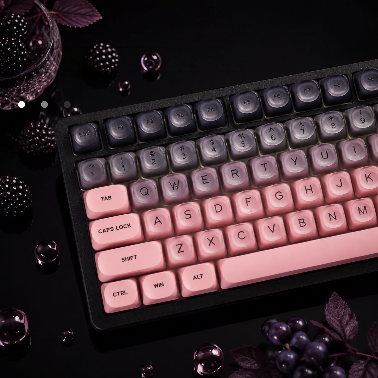 Juego de teclas de cristal con - Gaming Accessories Aesthetic reseña y precio