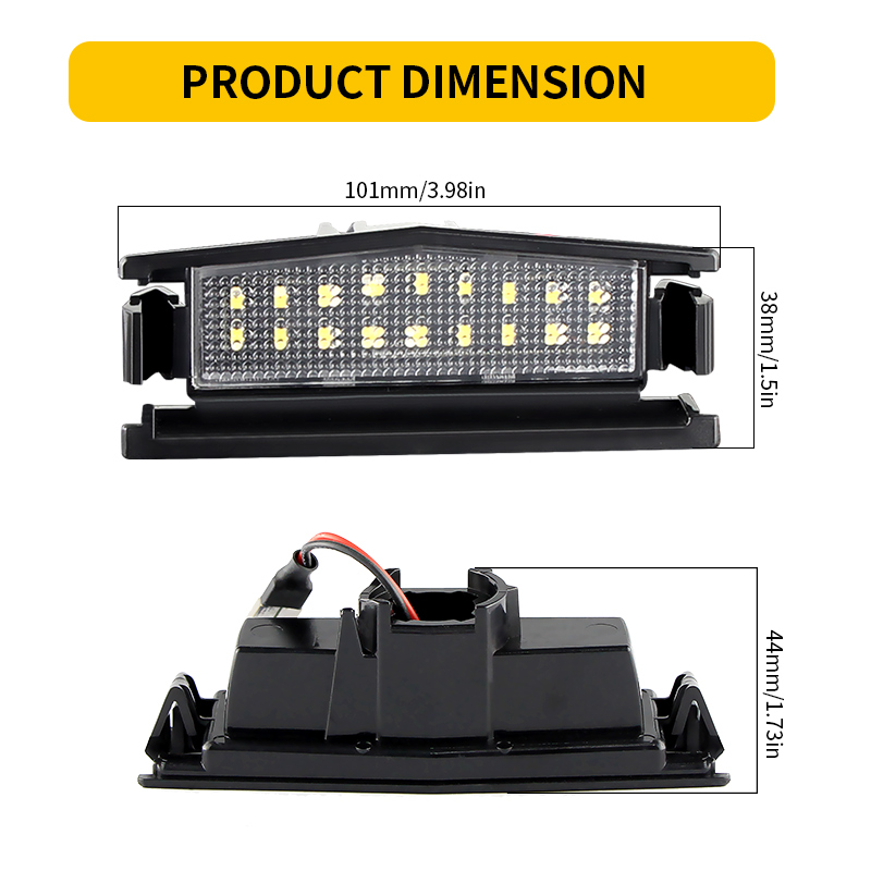 Luces LED blancas para matrícu - Gaming Accessories Rack reseña y precio