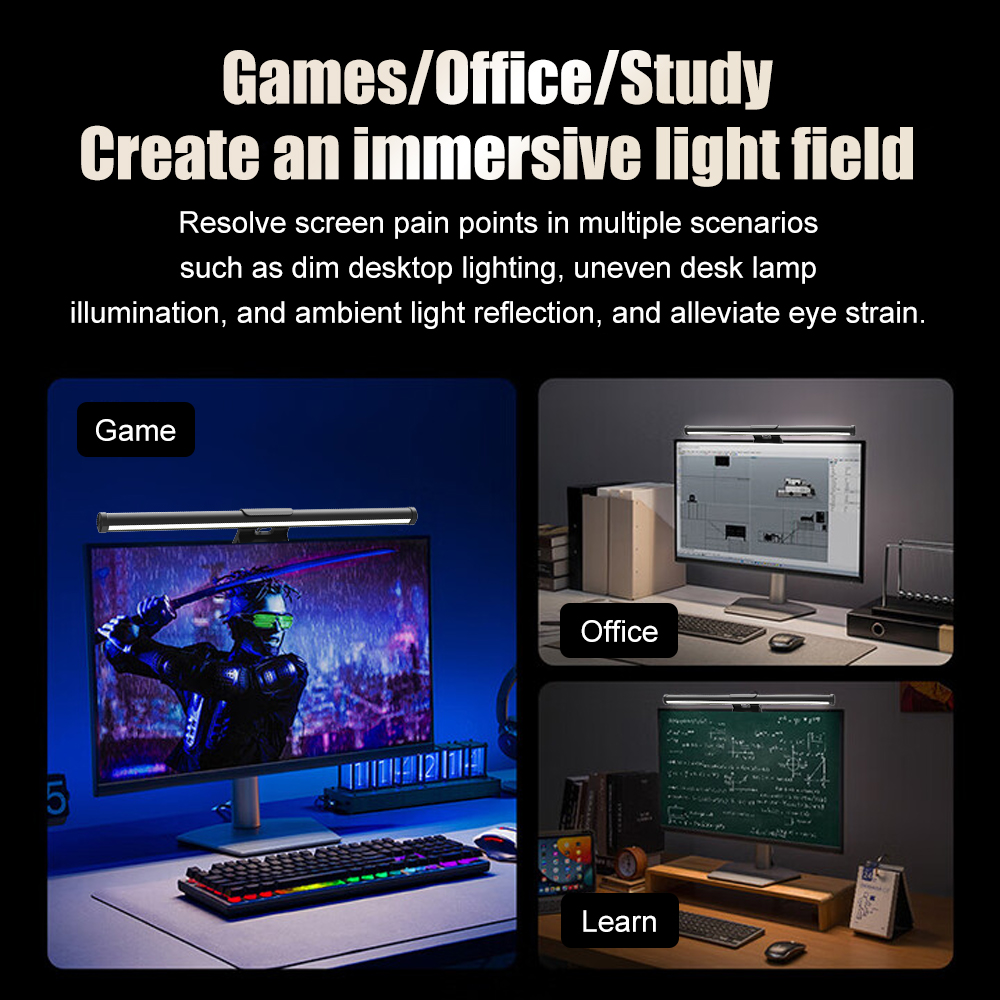 Barra de luz para monitor, con - Accessories For Your Gaming Room reseña y precio