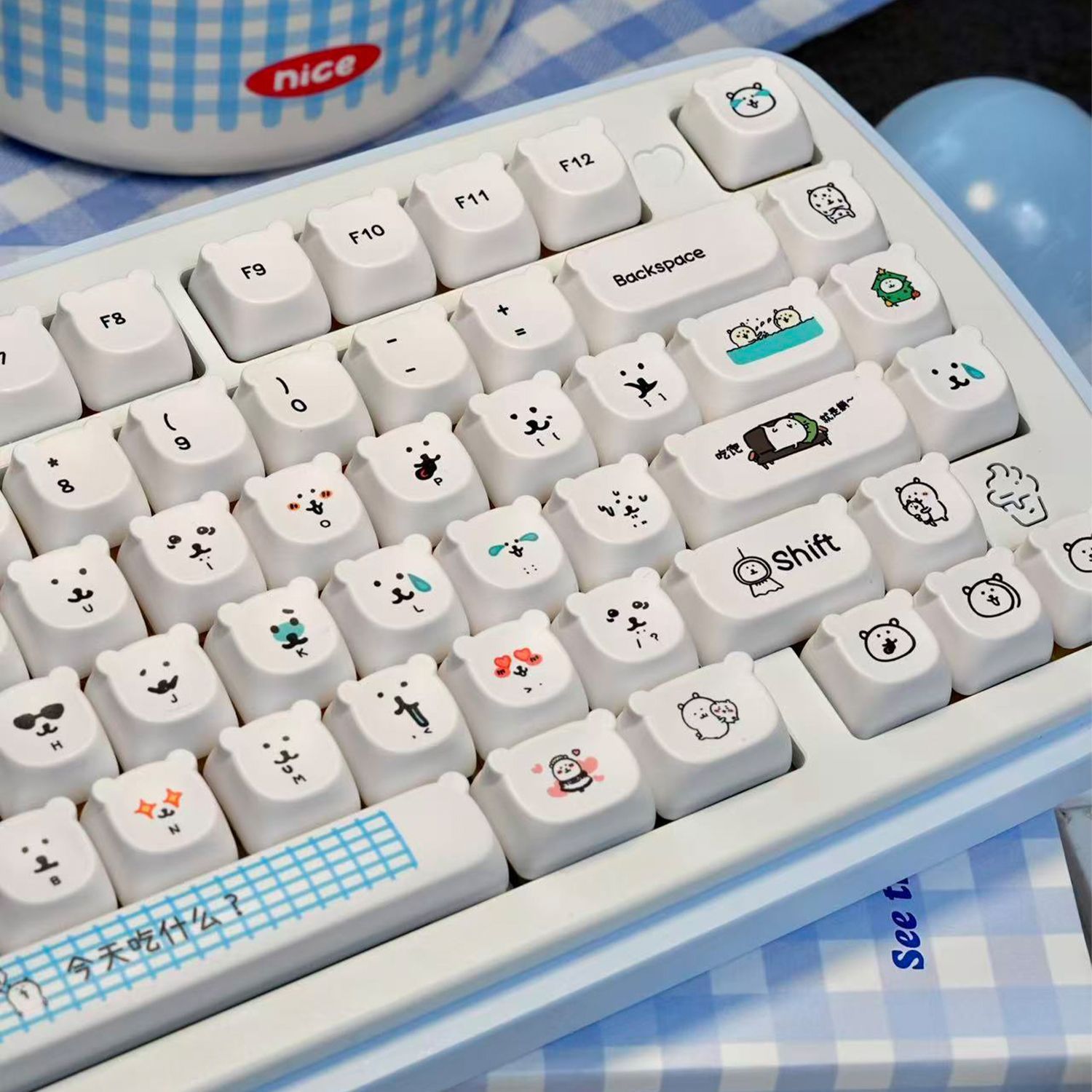 Teclas PBT Kawaii con Diseño d - Gaming Accessories Aesthetic reseña y precio