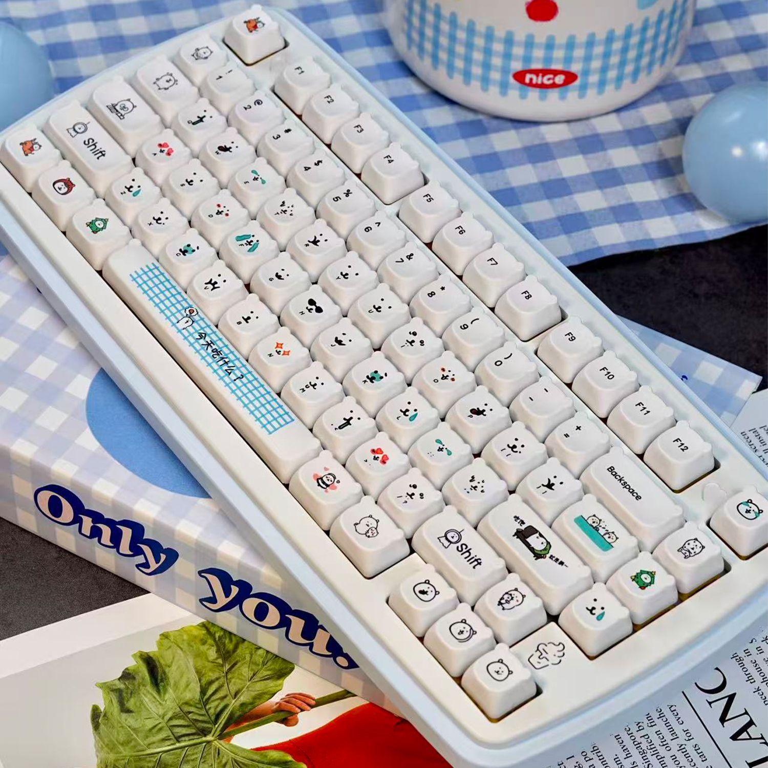 Teclas PBT Kawaii con Diseño d - Gaming Accessories Aesthetic reseña y precio
