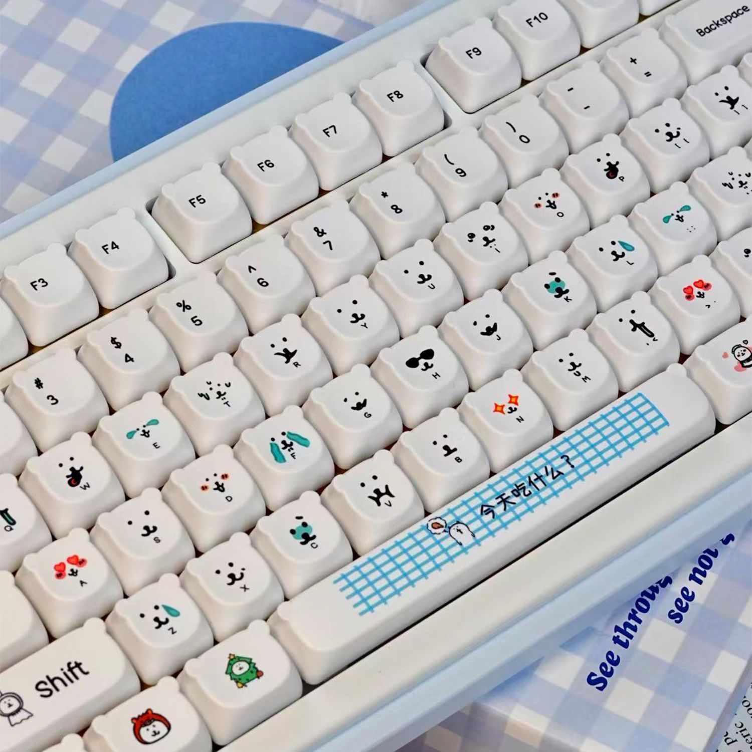 Teclas PBT Kawaii con Diseño d - Gaming Accessories Aesthetic reseña y precio