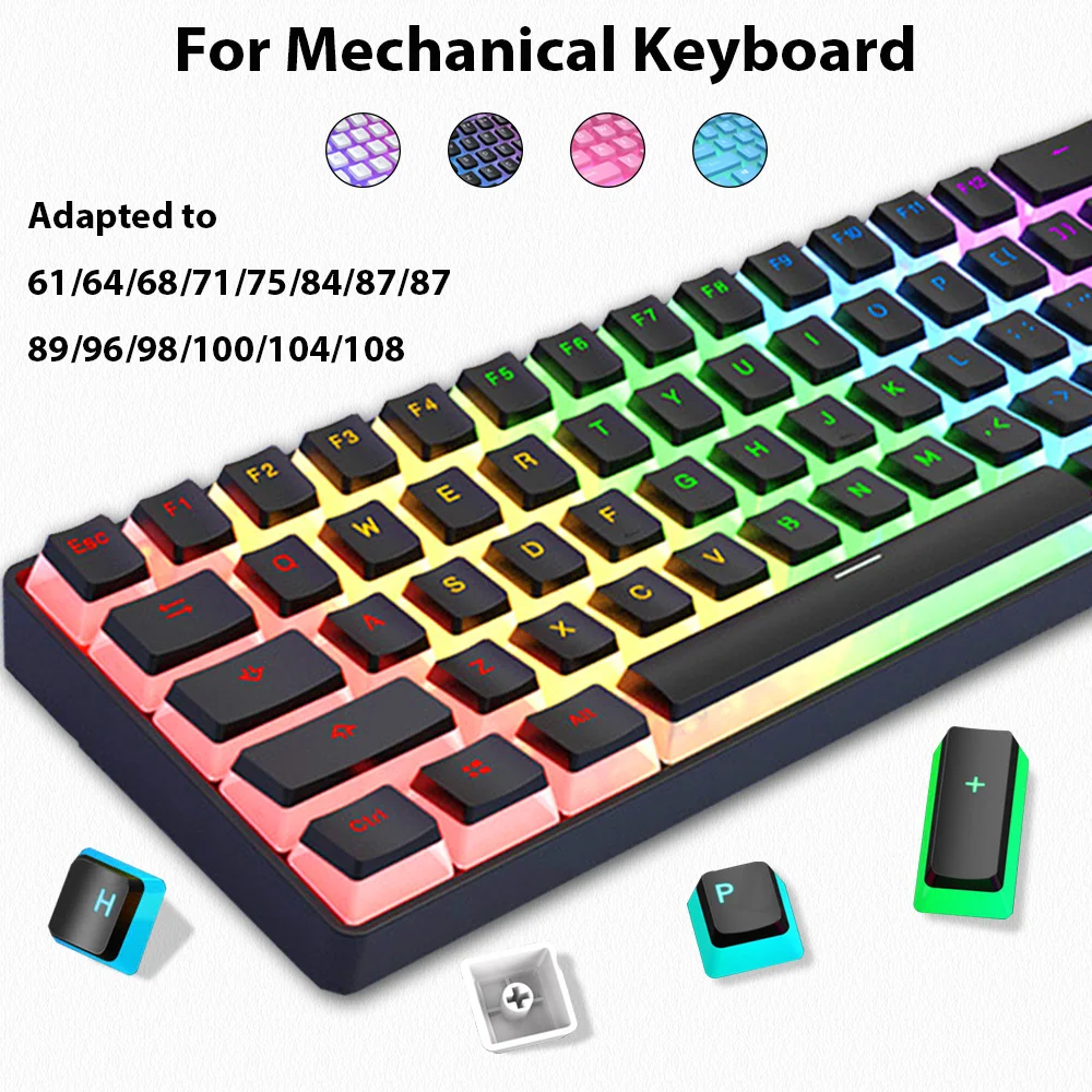 Teclas de pudín de 129 teclas, - Gaming Accessories Aesthetic reseña y precio