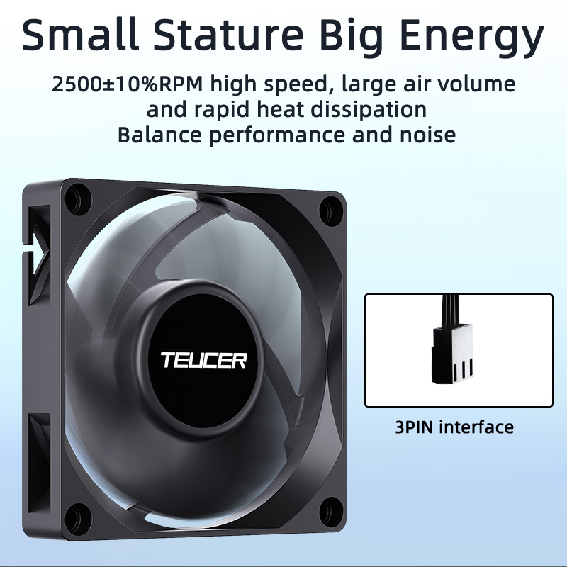 Teucer UT-7015 7cm ventilador  - Gaming Accessories Rack reseña y precio